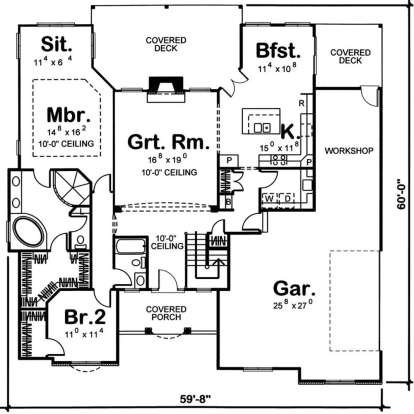 Main Floor for House Plan #963-00191