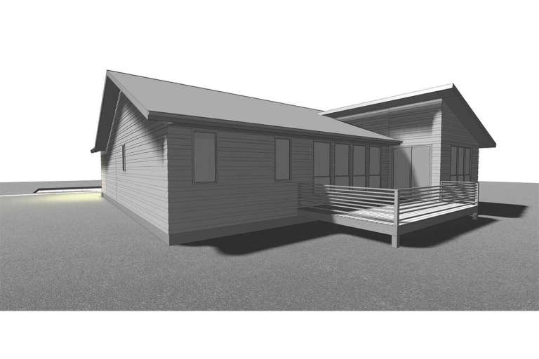 Modern  House Plan #963-00192 Elevation Photo