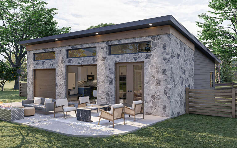 House Plan House Plan #19373 Angled Front Elevation