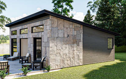 Modern House Plan #963-00195 Elevation Photo