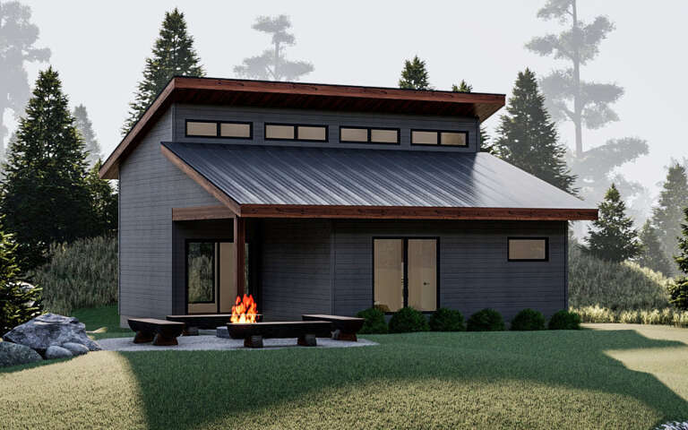 House Plan House Plan #19374 Angled Front Elevation