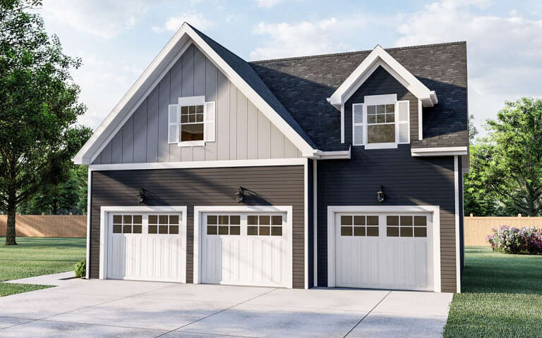 Craftsman House Plan #963-00198 Elevation Photo