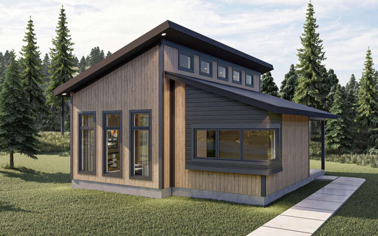 House Plan House Plan #19377 Angled Front Elevation
