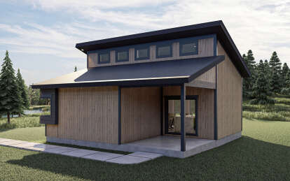 Modern House Plan #963-00199 Elevation Photo
