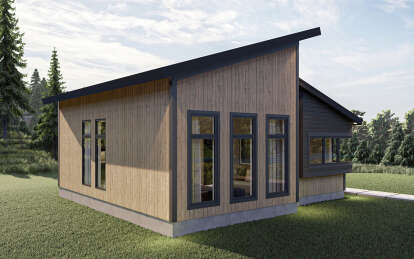 Modern House Plan #963-00199 Elevation Photo