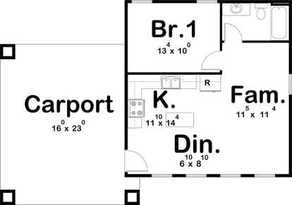 Main Floor for House Plan #963-00201