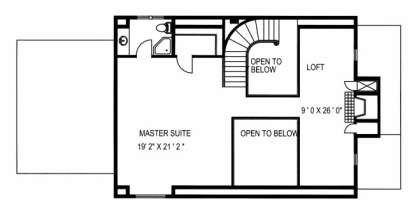 Second Floor for House Plan #039-00508