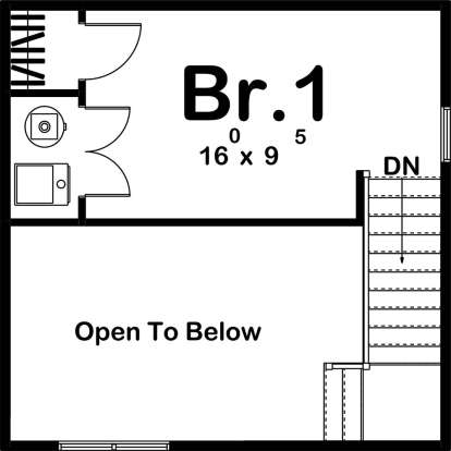 Second Floor for House Plan #963-00202