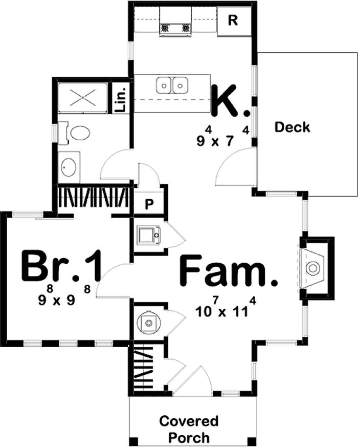 Main Floor for House Plan #963-00204
