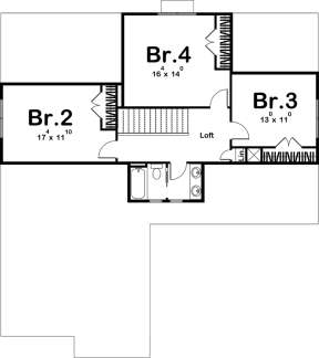 Second Floor for House Plan #963-00211