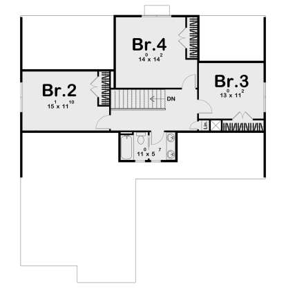 Second Floor for House Plan #963-00211