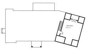 Family Room Up for House Plan #039-00509