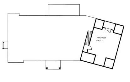 Family Room Up for House Plan #039-00509