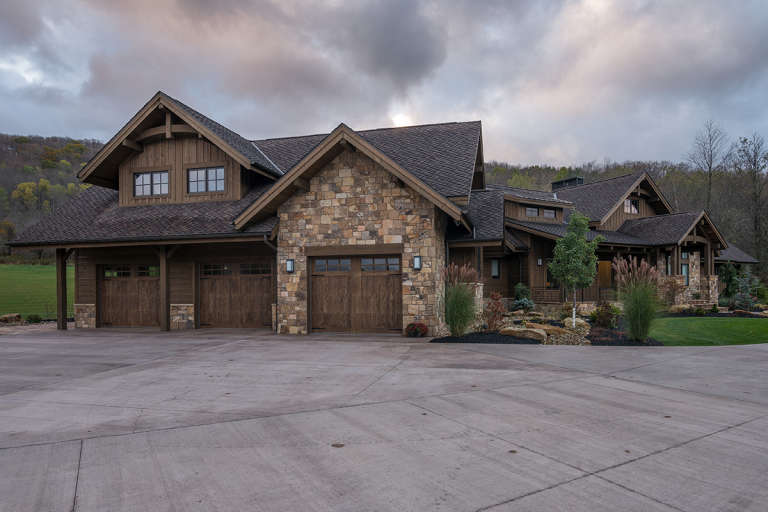 Mountain Rustic House Plan #5631-00089 Elevation Photo