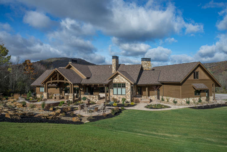 Mountain Rustic House Plan #5631-00089 Elevation Photo
