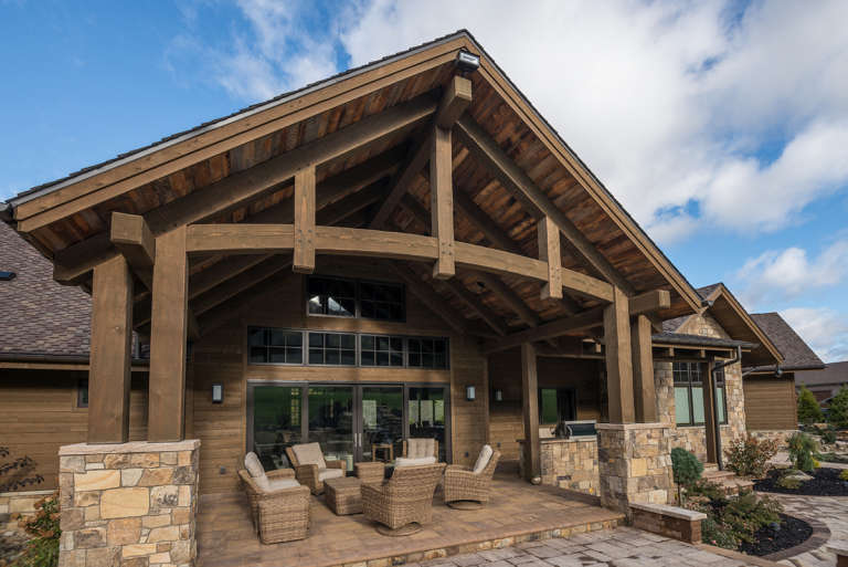 Mountain Rustic House Plan #5631-00089 Elevation Photo