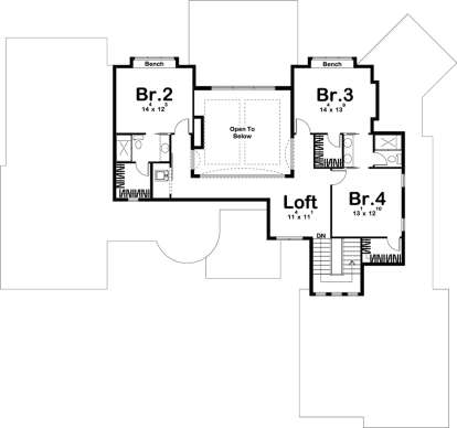Second Floor for House Plan #963-00214