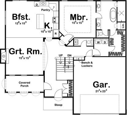 Main Floor for House Plan #963-00215