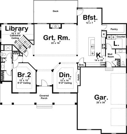 Main Floor for House Plan #963-00216