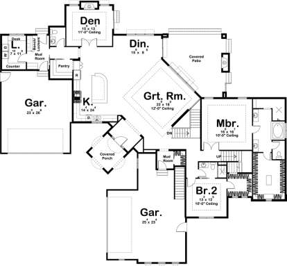 Main Floor for House Plan #963-00217