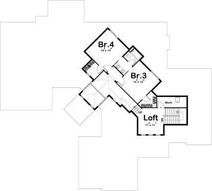 Second Floor for House Plan #963-00217