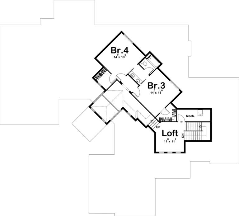 House Plan House Plan #19399 Drawing 2