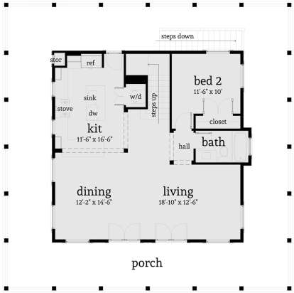 Main Floor for House Plan #028-00034