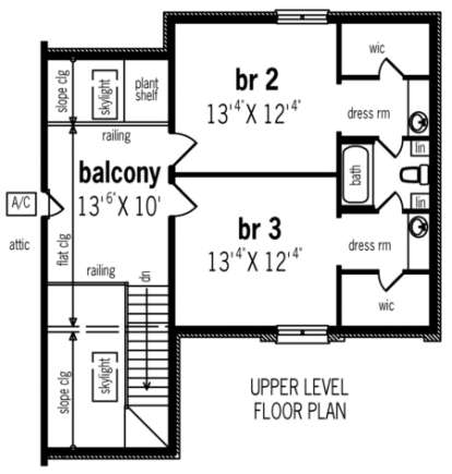 Floorplan 2 for House Plan #048-00167