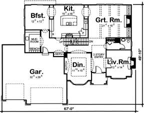 Main Floor for House Plan #963-00220