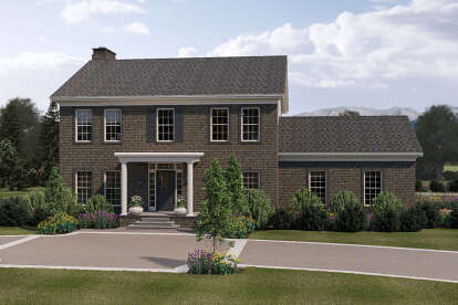 Colonial House Plan #963-00221 Elevation Photo