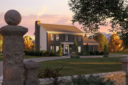 Colonial House Plan #963-00221 Elevation Photo