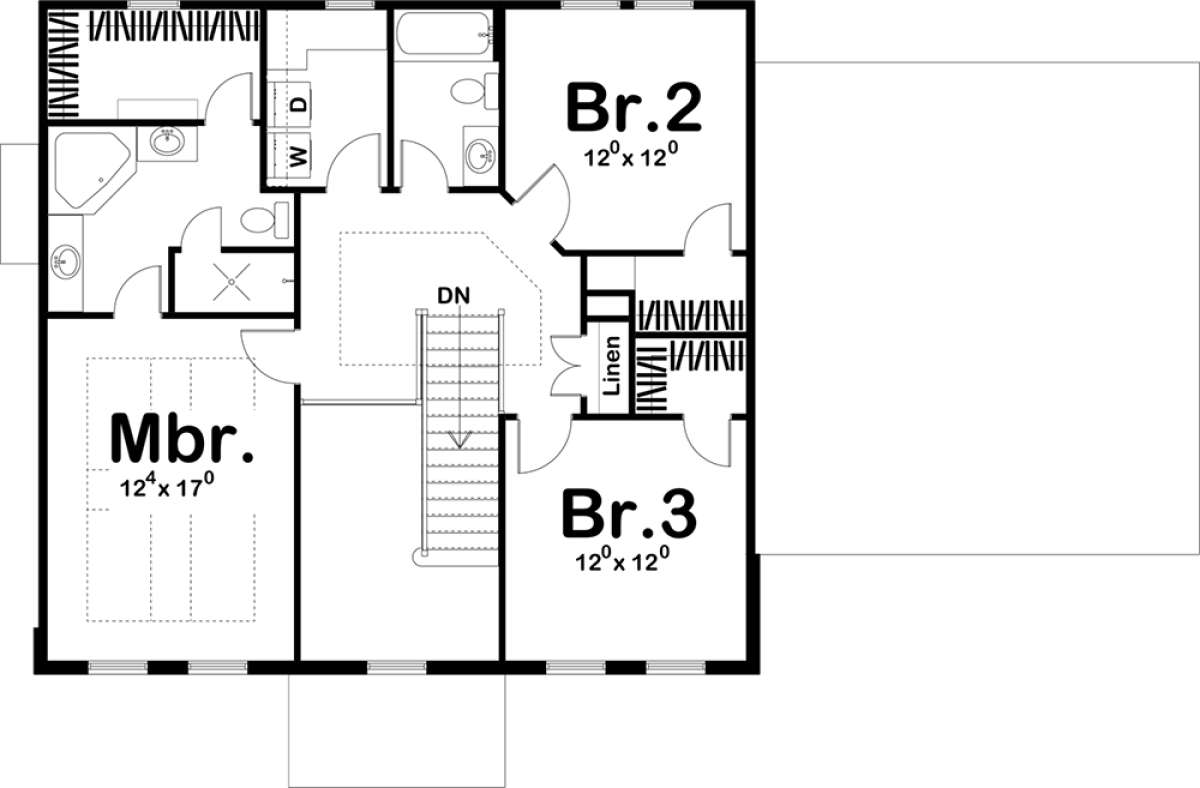 Second Floor for House Plan #963-00221