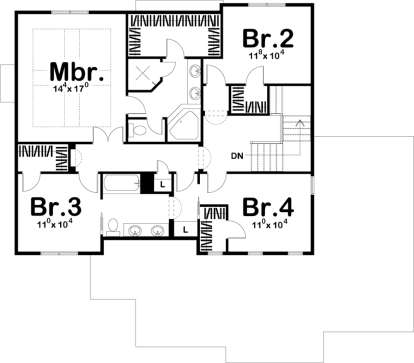 Second Floor for House Plan #963-00222
