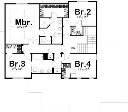 Second Floor for House Plan #963-00222