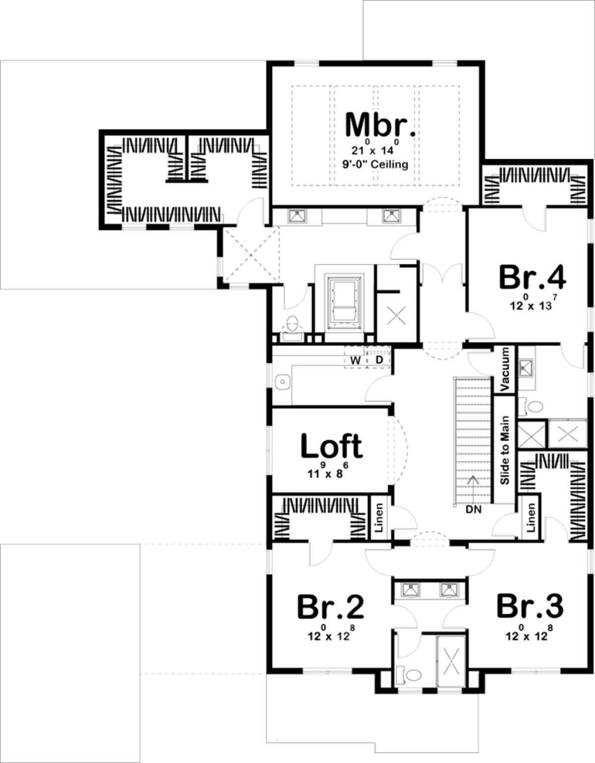 Second Floor for House Plan #963-00224