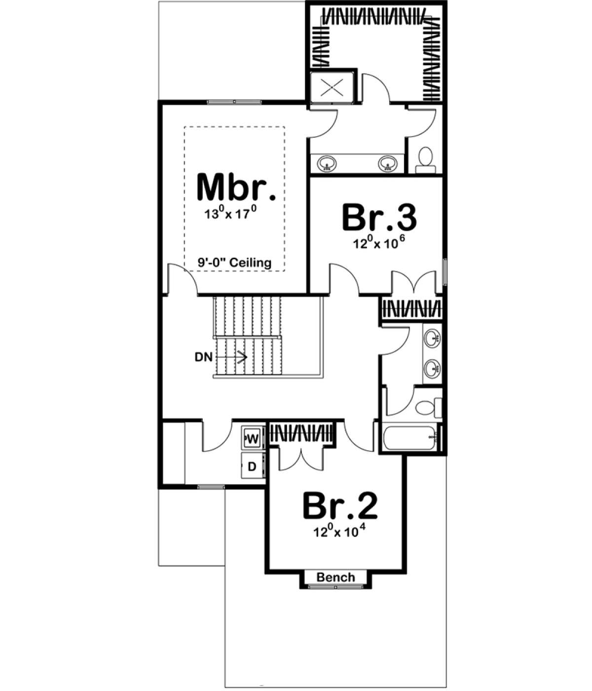 Second Floor for House Plan #963-00226