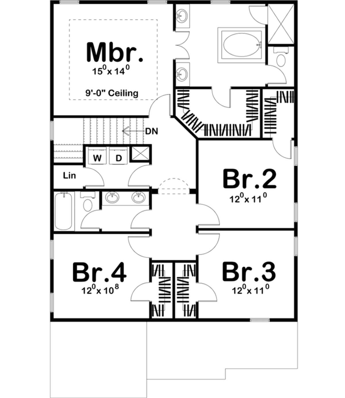 Second Floor for House Plan #963-00227