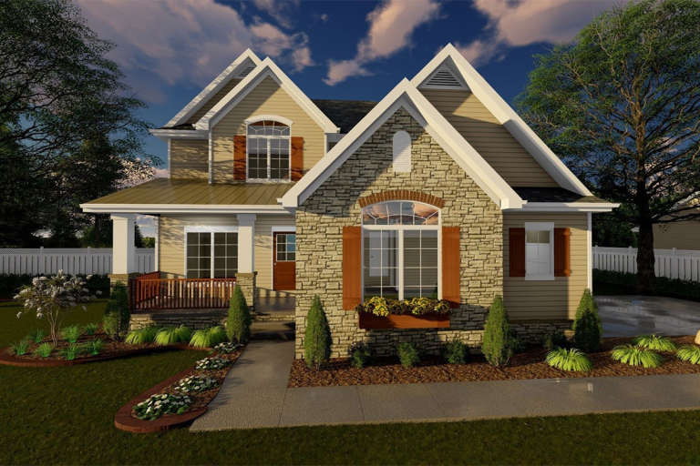 House Plan House Plan #19410 Front Elevation 