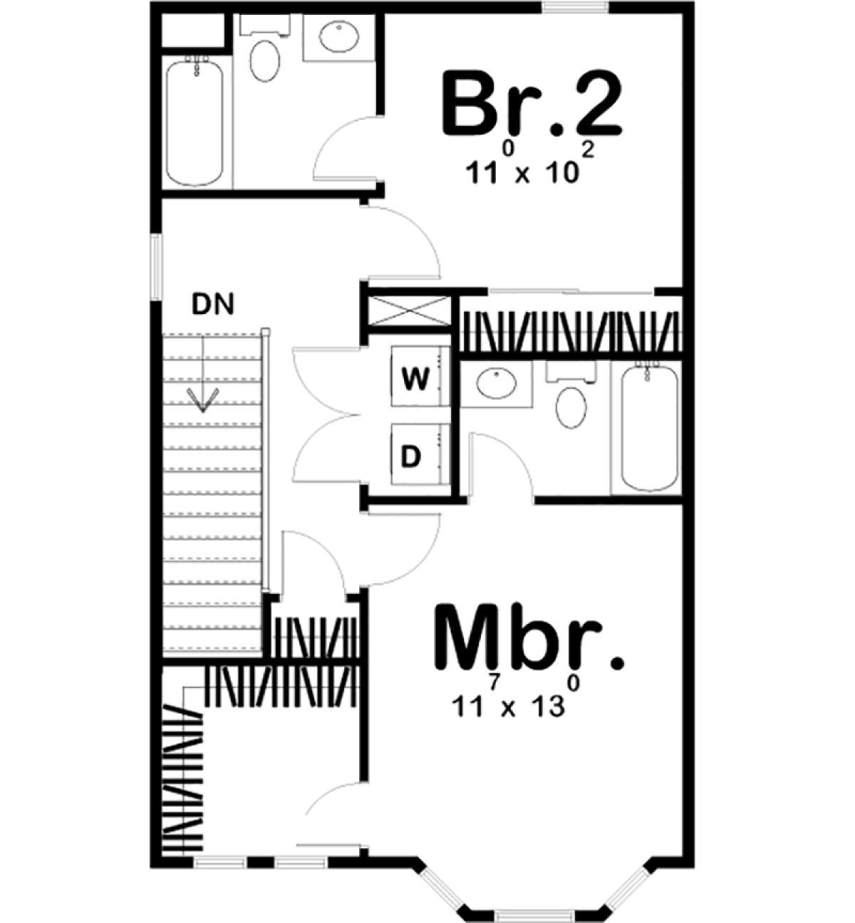 Second Floor for House Plan #963-00230