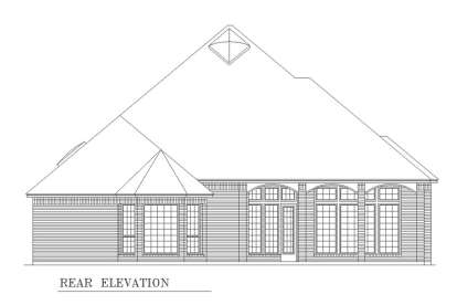 European House Plan #5445-00332 Elevation Photo