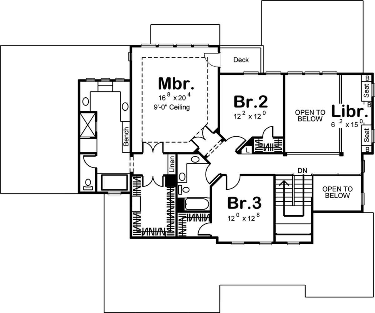 Second Floor for House Plan #963-00234