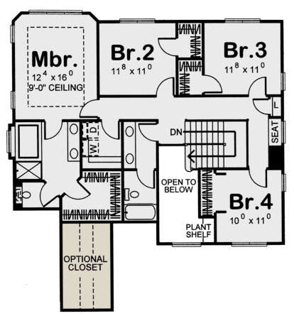 Second Floor for House Plan #963-00236