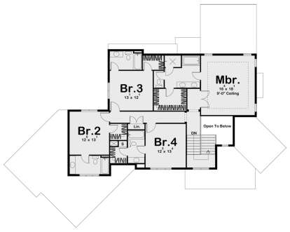 Second Floor for House Plan #963-00237