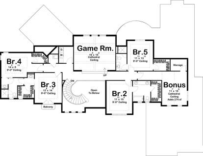Second Floor for House Plan #963-00238