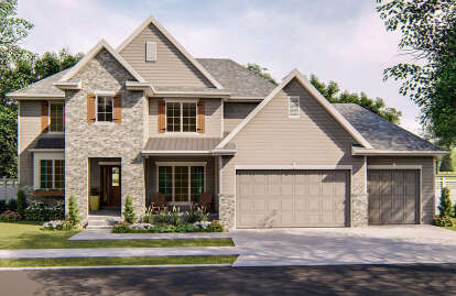 4 Bed, 2 Bath, 2332 Square Foot House Plan - #963-00240