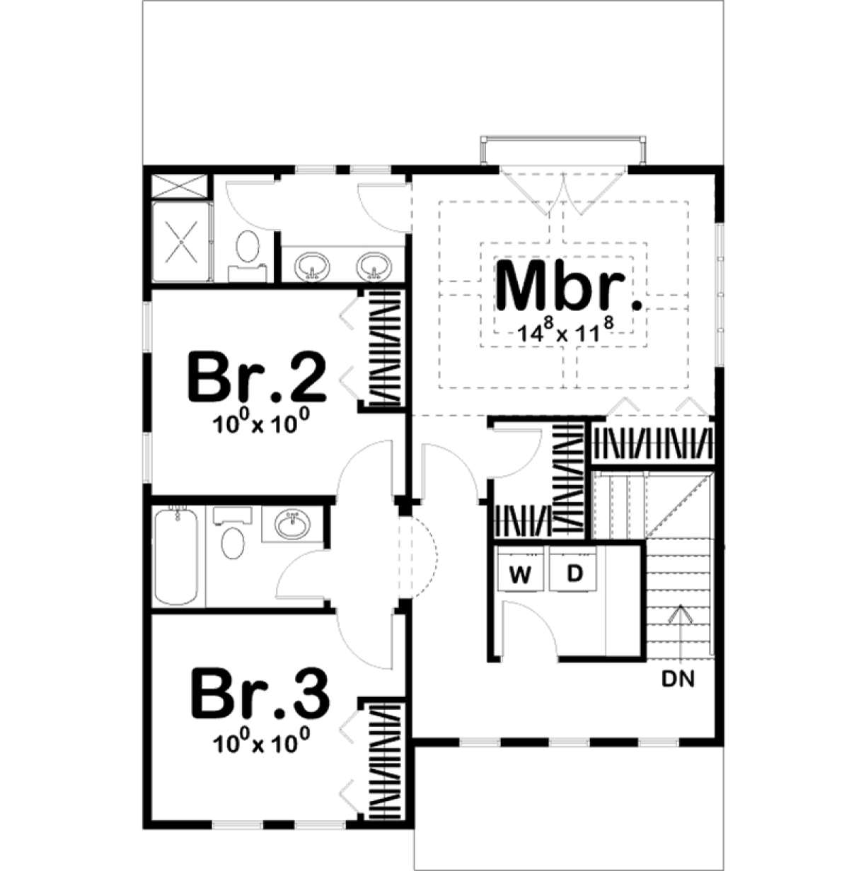 Second Floor for House Plan #963-00243