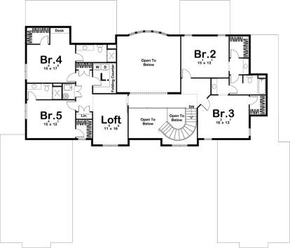 Second Floor for House Plan #963-00245