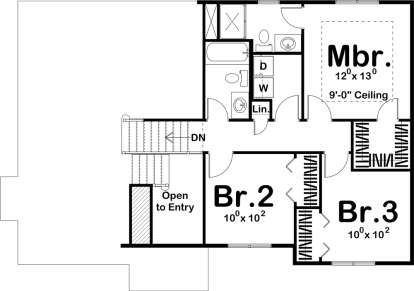 Second Floor for House Plan #963-00247