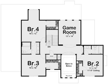 Second Floor for House Plan #963-00248
