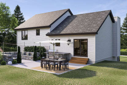 Split Foyer House Plan #963-00249 Elevation Photo